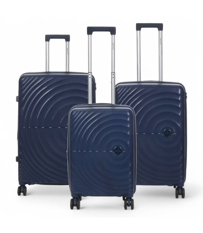 Balranald Set of 3 Hard Shell Suitcase in Dark Blue
