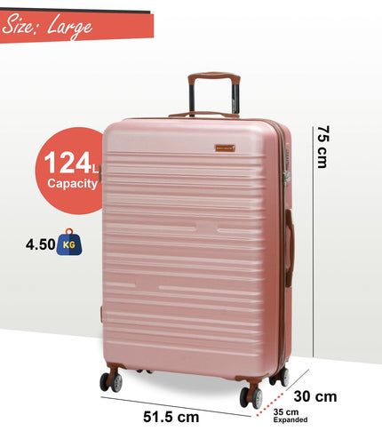 Armidale Large Hard Shell Suitcase in Golden