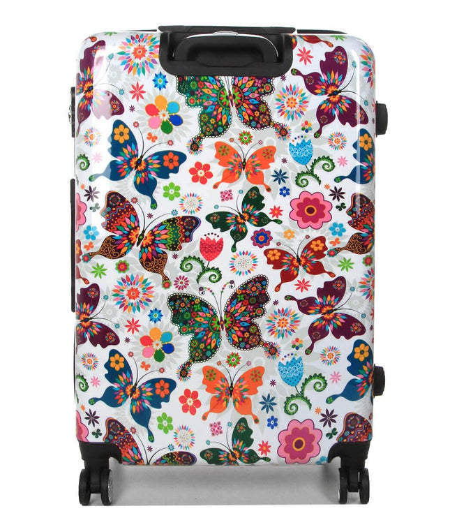 Corbridge Large Hard Shell Suitcase in Butterfly