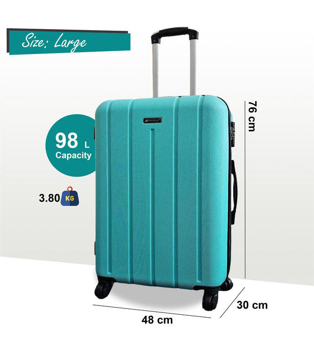 Coalville Large Hard Shell Suitcase in Teal