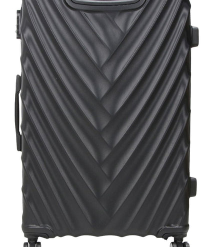 Colyton Large Hard Shell Suitcase in Black