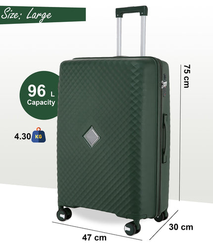 Courtenay Large Hard Shell Suitcase in Green