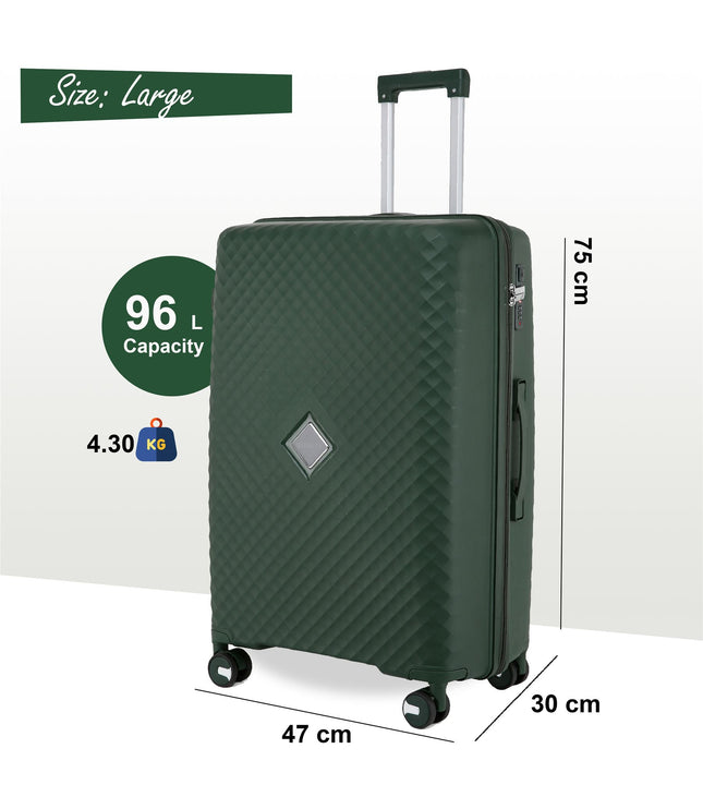 Courtenay Large Hard Shell Suitcase in Green