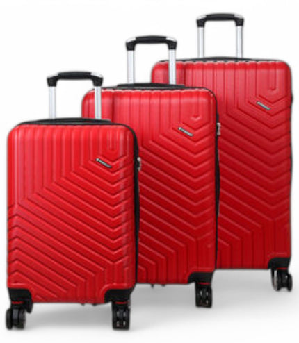 Bega Set of 3 Hard Shell Suitcase in Red