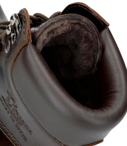 Panama Jack Men's Brown Leather Lace-Up Ankle Boots - PJ03-IGLOO-C45