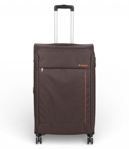 Carrollton Large Soft Shell Suitcase in Brown