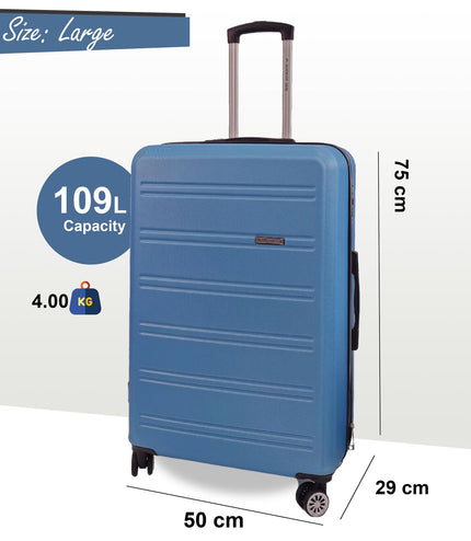 Alford Large Hard Shell Suitcase in Blue