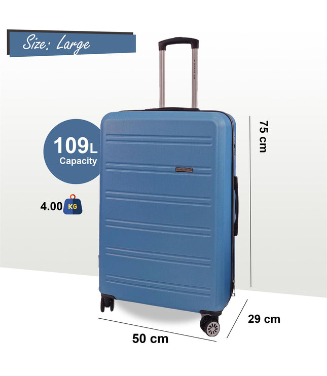 Alford Large Hard Shell Suitcase in Blue