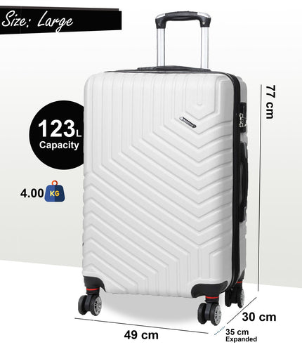 Bega Large Hard Shell Suitcase in White