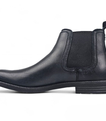 Windsorsmith Mens Black Leather Chelsea Ankle Dealer Boots - Sergio
