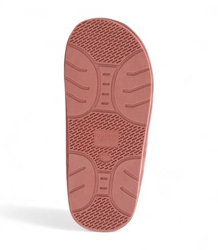 Women's Genuine Sheepskin Pink Suede Mule Winter Slippers - Luna