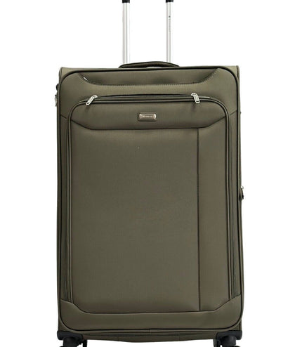 Cockermouth Large Soft Shell Suitcase in Khaki