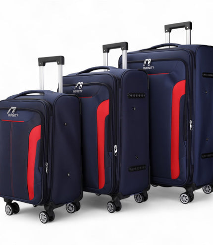 Delta Set of 3 Hard Shell Suitcase in Navy