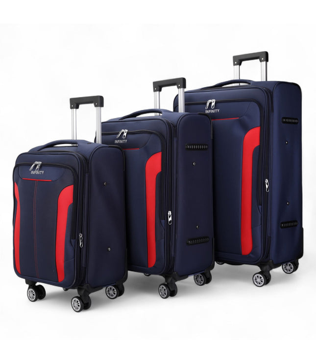 Delta Set of 3 Hard Shell Suitcase in Navy