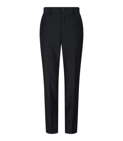 Boys 3 Piece Plain Black Classic Retro Suit