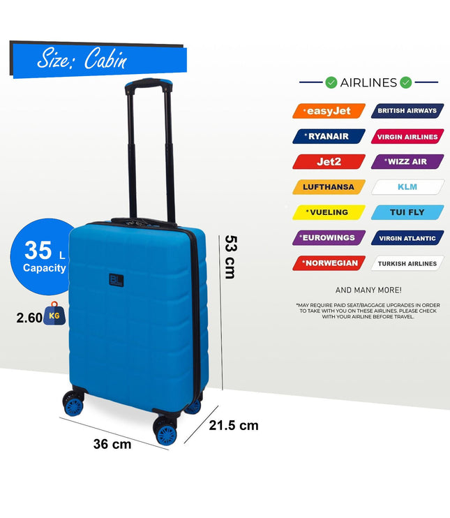 Cotgrave Cabin Soft Shell Suitcase in Blue