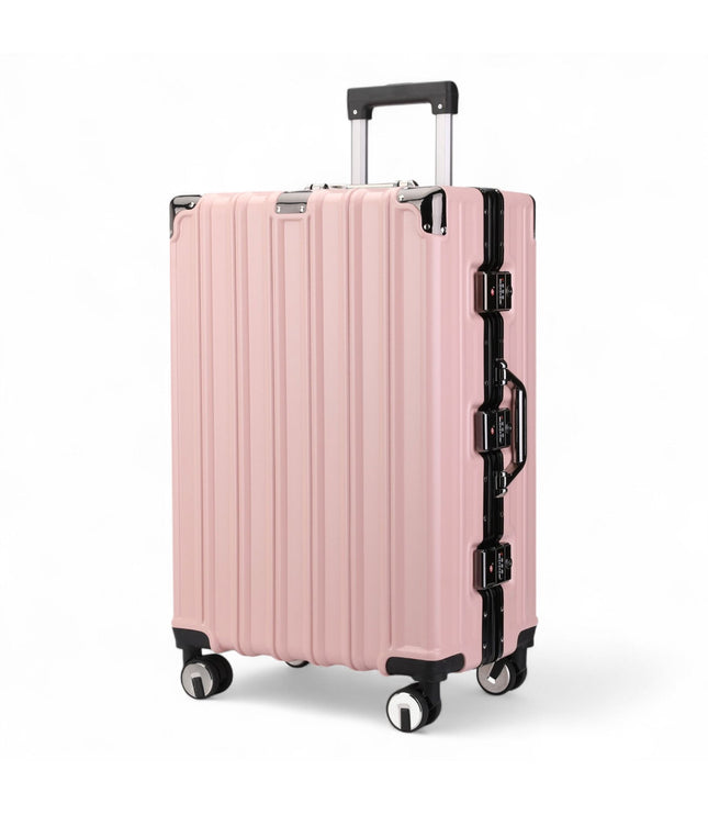 Airdrie Large Hard Shell Suitcase in Pink