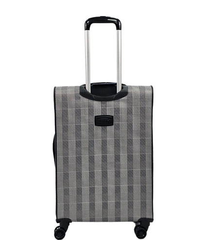 Ashbourne Medium Soft Shell Suitcase in Stripe