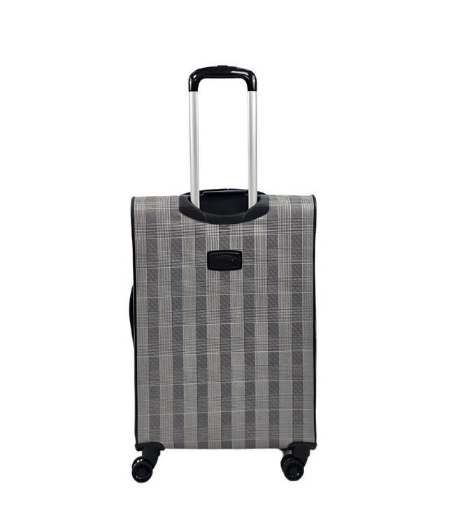 Ashbourne Medium Soft Shell Suitcase in Stripe