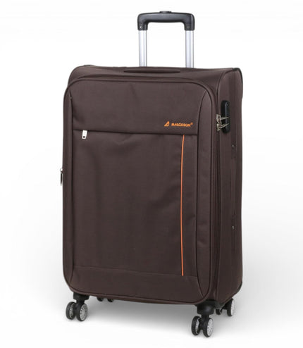 Carrollton Medium Soft Shell Suitcase in Brown