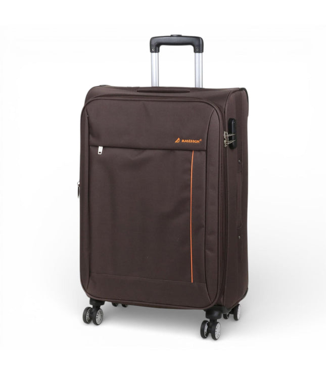Carrollton Medium Soft Shell Suitcase in Brown