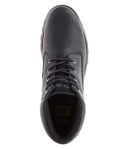 Caterpillar Men's Founder Black Leather Everyday Ankle Boots