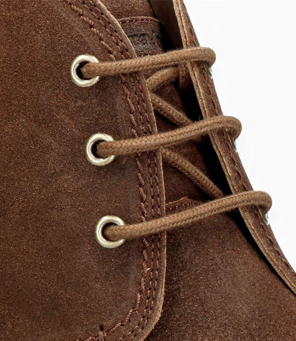 Panama Jack Men's Brown Leather Waterproof Lace-Up Desert Boots - Gael C38