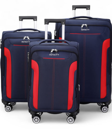 Delta Set of 3 Hard Shell Suitcase in Navy