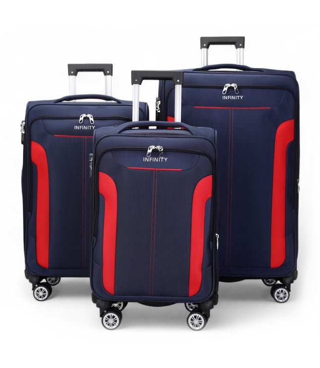 Delta Set of 3 Hard Shell Suitcase in Navy