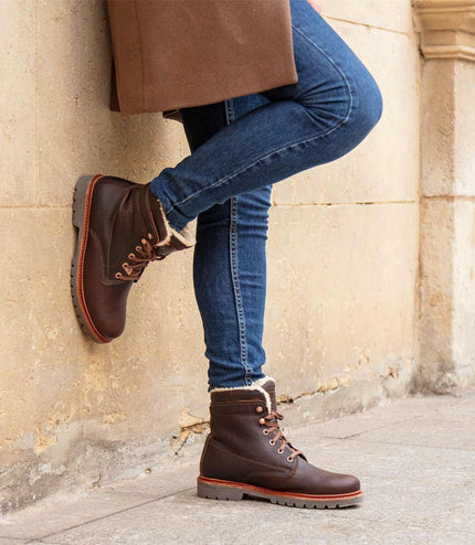 Panama Jack Men's P03 Aviator C23 Chestnut Waterproof Leather Ankle Boots