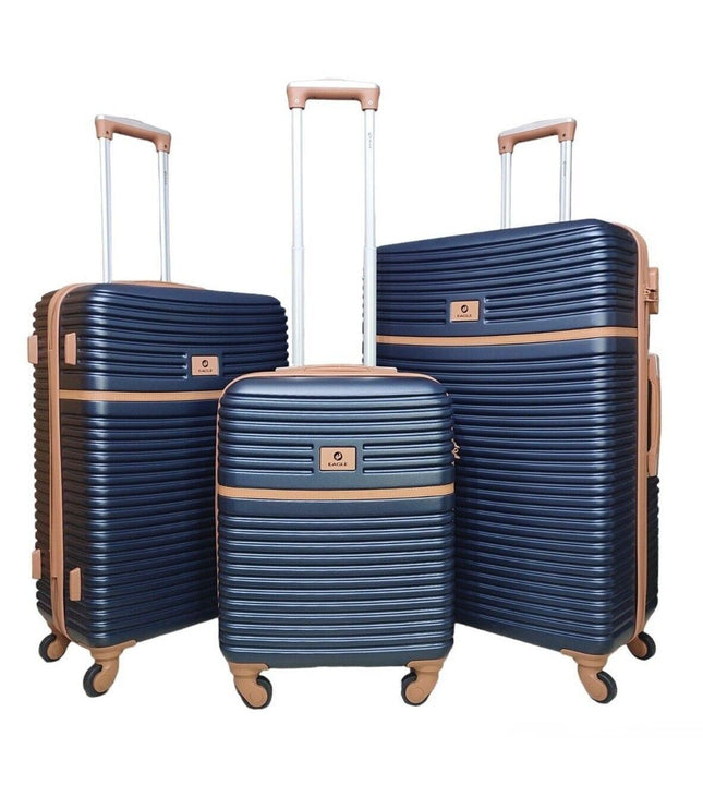 Caistor Set of 3 Hard Shell Suitcase in Navy