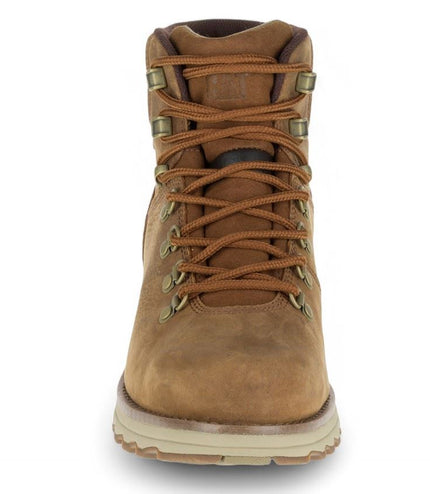 Caterpillar Mens Sire Waterproof Brown Sugar Leather Cat Work Boots