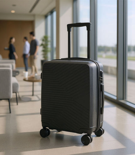 Junee Cabin Hard Shell Suitcase in Black