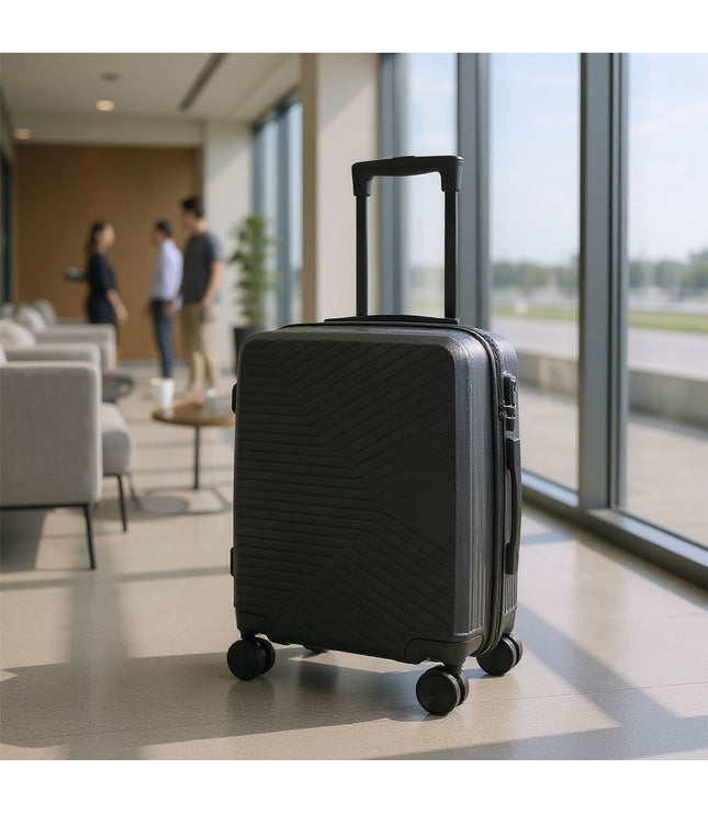 Junee Cabin Hard Shell Suitcase in Black