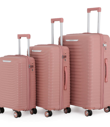 Burnaby Set of 3 Hard Shell Suitcase in Pink