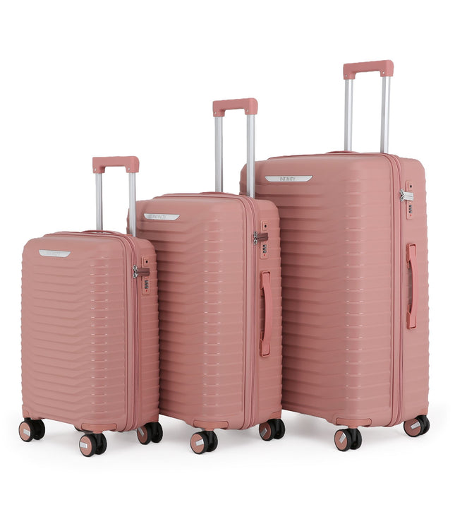 Burnaby Set of 3 Hard Shell Suitcase in Pink