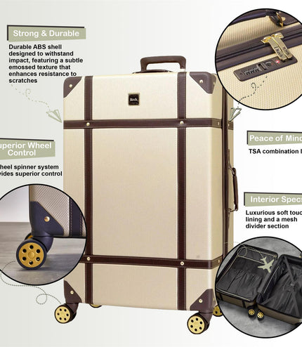 Alston Large Hard Shell Suitcase in Gold