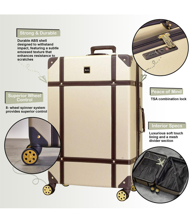 Alston Large Hard Shell Suitcase in Gold