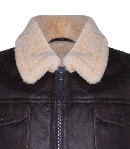 Mens Sheepskin Classic Safari Jacket-Arezzo