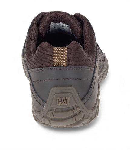 CAT Caterpillar Mens Brown Leather Hiking Boots Walking Trainers - Instruct