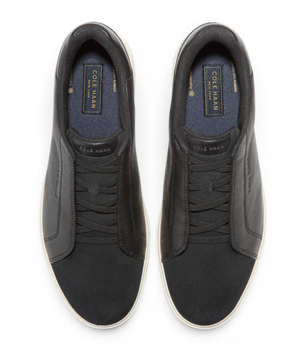 Cole Haan Men's GrandPro Luxe Mile Trainer Black Suede Sneakers - C44434