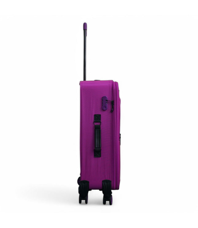 Handa Medium Soft Shell Suitcase in Pink