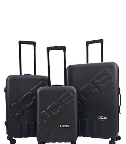 Cranbrook Set of 3 Soft Shell Suitcase in Black