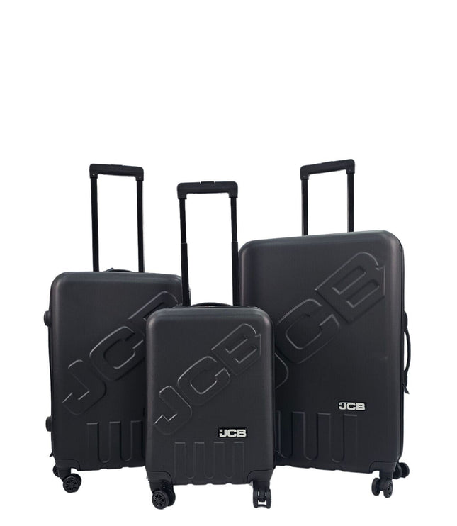 Cranbrook Set of 3 Soft Shell Suitcase in Black