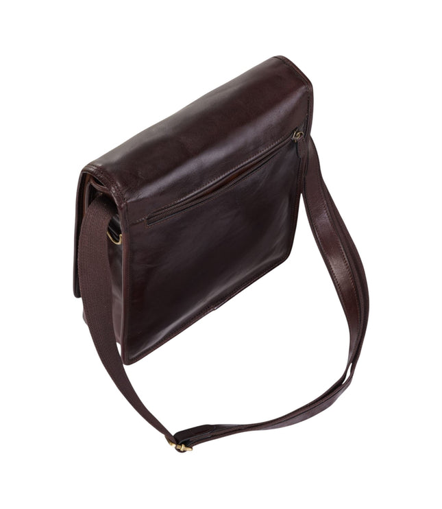 Leather Vintage Brown Messenger Shoulder Crossbody Travel Business Bag - Ranger