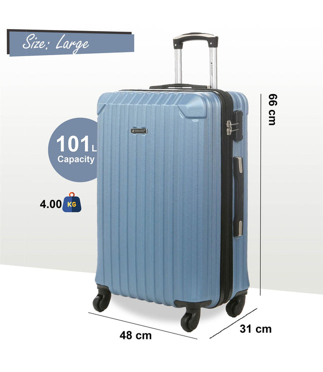 Corowa Large Hard Shell Suitcase in Blue