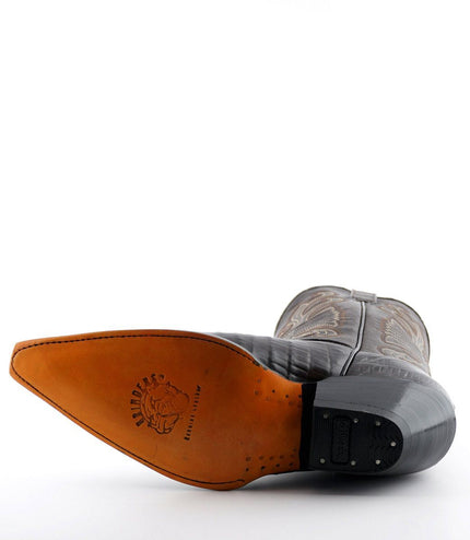 Grinders Brown Leather Western Cowboy Boots -Carolina