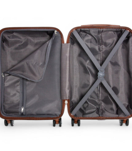 Armidale Cabin Hard Shell Suitcase in Coffee