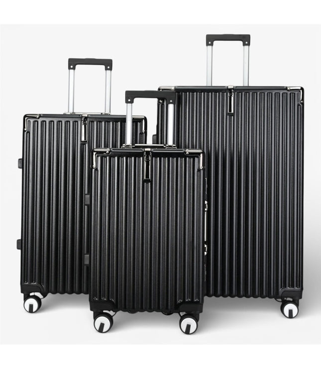 Airdrie Set of 3 Hard Shell Suitcase in Black