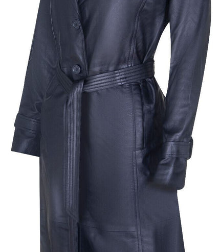 Womens Full Length Trench Coat-Alhambra
